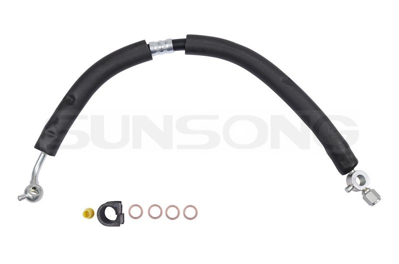 Sunsong 3404828 Power Steering Pressure Line Hose Assembly - Pump To Gear