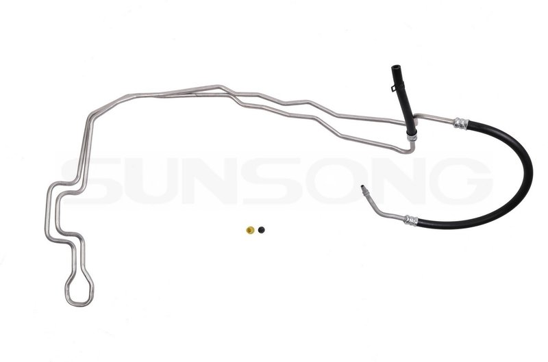 Sunsong 3404845 Power Steering Return Line Hose Assembly - From Gear