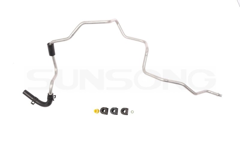 Sunsong 3404847 Power Steering Return Line Hose Assembly - Gear To Cooler