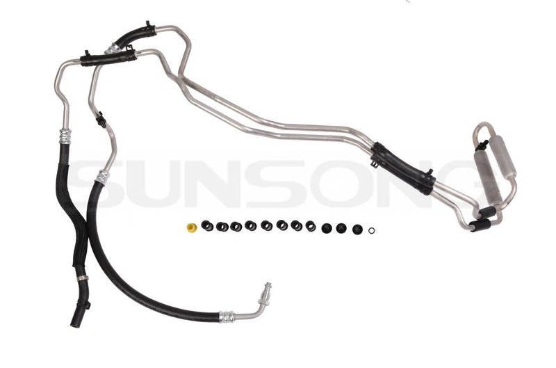 Sunsong 3404857 Power Steering Return Line Hose Assembly - From Gear or Gear To Reservoir