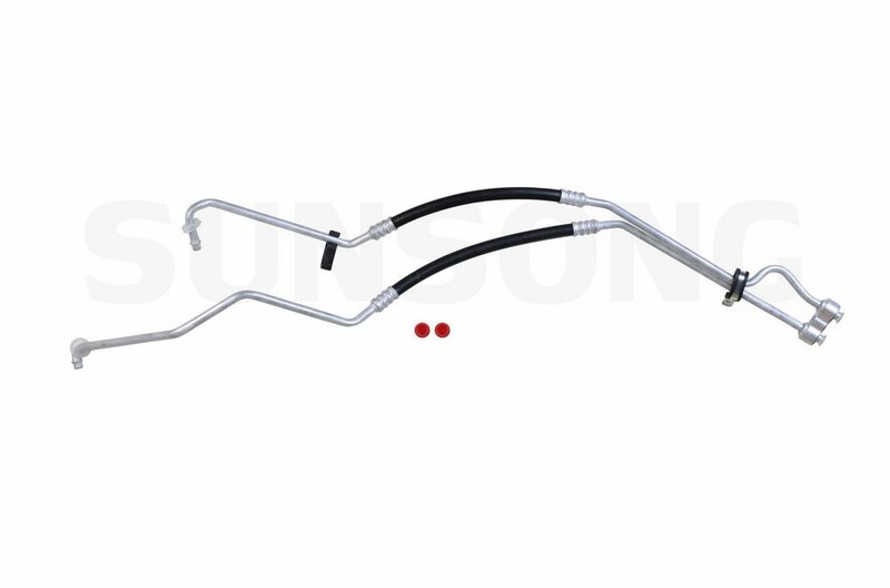 Sunsong 5801002 Engine Oil Cooler Hose Assembly - Inlet and Outlet Assembly From Oil Filter To Radiator