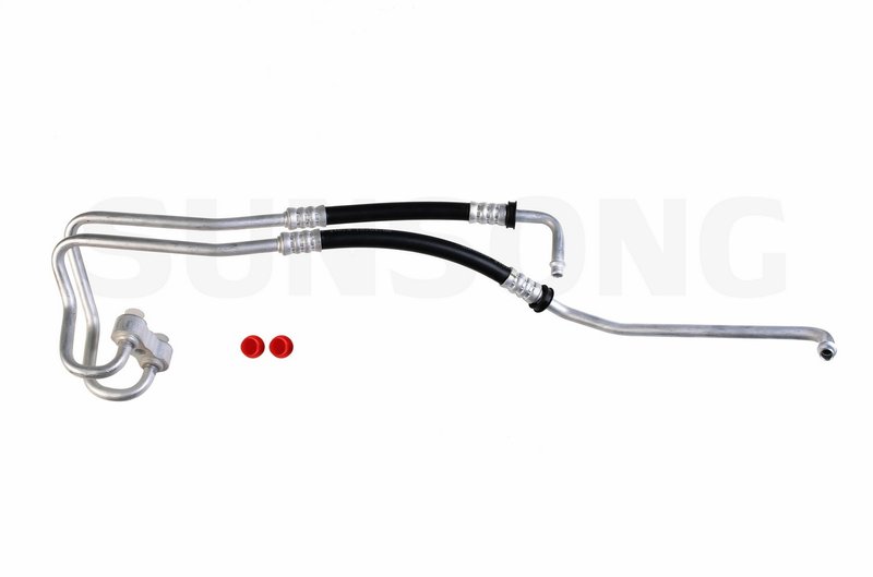 Sunsong 5801007 Engine Oil Cooler Hose Assembly - Inlet and Outlet Assembly From Oil Filter To Radiator