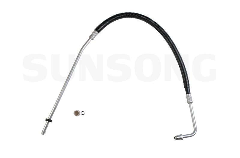 Sunsong 5801008 Engine Oil Cooler Hose Assembly - Inlet (Upper)
