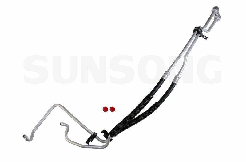 Sunsong 5801009 Engine Oil Cooler Hose Assembly - Inlet and Outlet Assembly