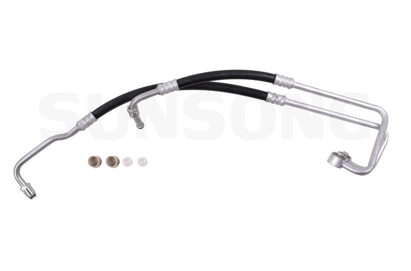 Sunsong 5801014 Engine Oil Cooler Hose Assembly - Inlet and Outlet Assembly From Oil Filter To Radiator