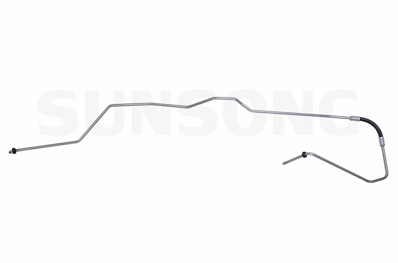 Sunsong 5801049 Automatic Transmission Oil Cooler Hose Assembly - Auxiliary Cooler (Passenger Side) to Transmission