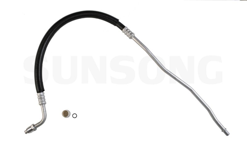 Sunsong 5801084 Engine Oil Cooler Hose Assembly - Outlet (Lower)
