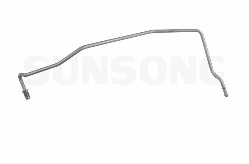 Sunsong 5801133 Automatic Transmission Oil Cooler Hose Assembly - Auxiliary Cooler (Lower) to Radiator or Auxiliary Cooler Outlet (Driver Side)
