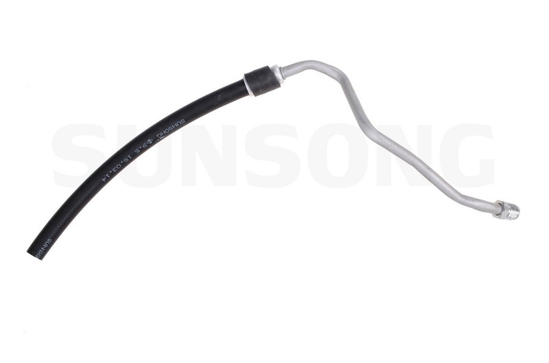 Sunsong 5801161 Automatic Transmission Oil Cooler Hose Assembly - Inlet From Radiator (Lower) To Transmission (Front) or Inlet From Radiator (Upper) To Transmission (Front)