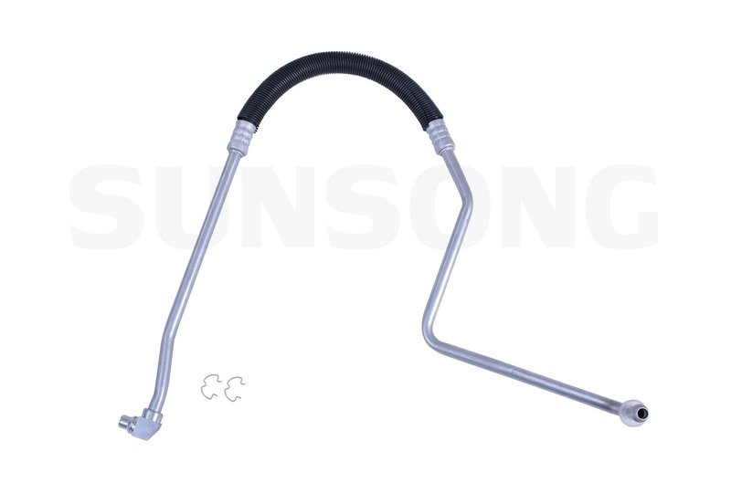 Sunsong 5801242 Automatic Transmission Oil Cooler Hose Assembly - Inlet To Transmission (Passenger Side) or Outlet (Passenger Side) To Transmission (Rear)