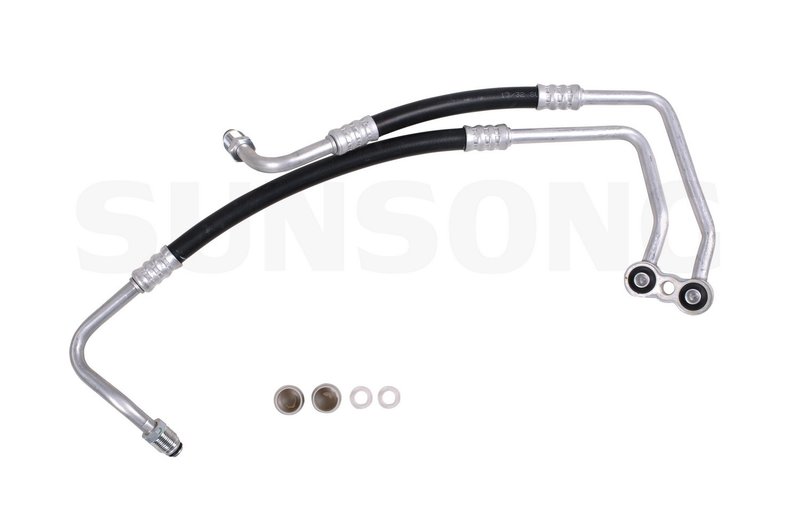 Sunsong 5801275 Engine Oil Cooler Hose Assembly - Inlet and Outlet Assembly From Oil Filter To Radiator