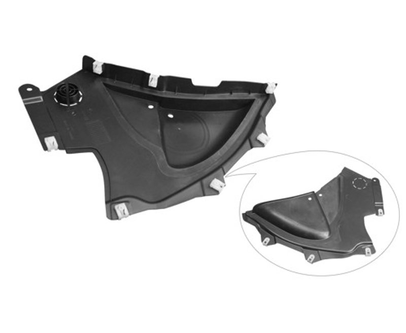TechPro BM1250141 Fender Splash Shield - Front Left