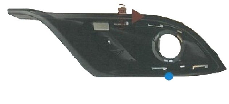 TechPro CH1038164 Bumper Insert - Front Left