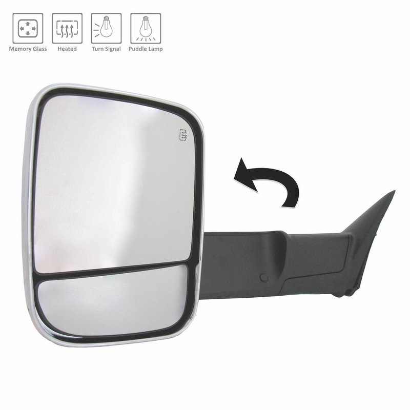 TechPro CH1320334 Door Mirror Set - Left