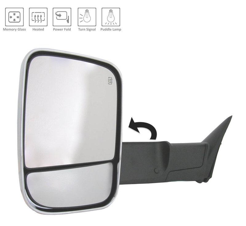 TechPro CH1320398 Door Mirror Set - Left