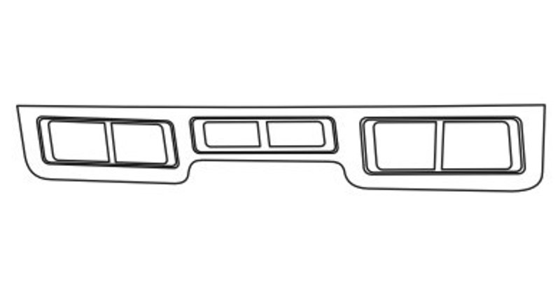 TechPro FO1057272 Bumper Impact Strip - Front