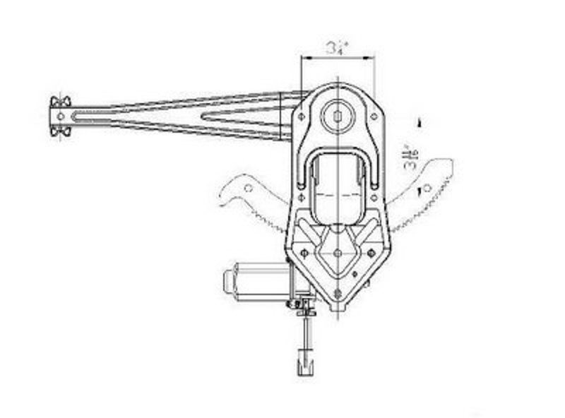 TechPro FO1350156 Window Regulator - Front Left