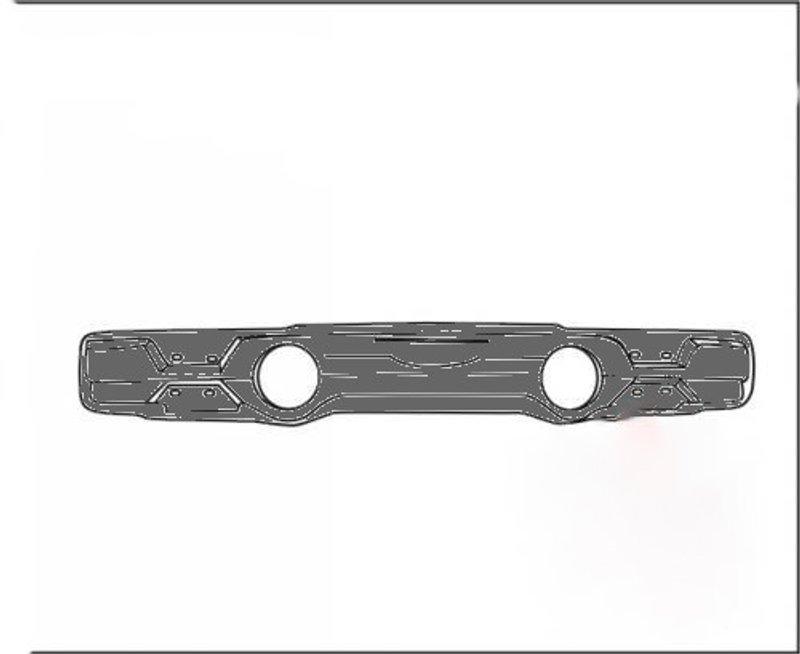 TechPro GM1006254 Bumper Cover Reinforcement - Front