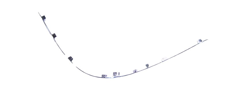 TechPro MB1059115 Bumper Impact Strip - Front Right