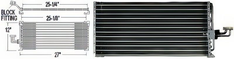 TechPro MI3030130 A/C Condenser