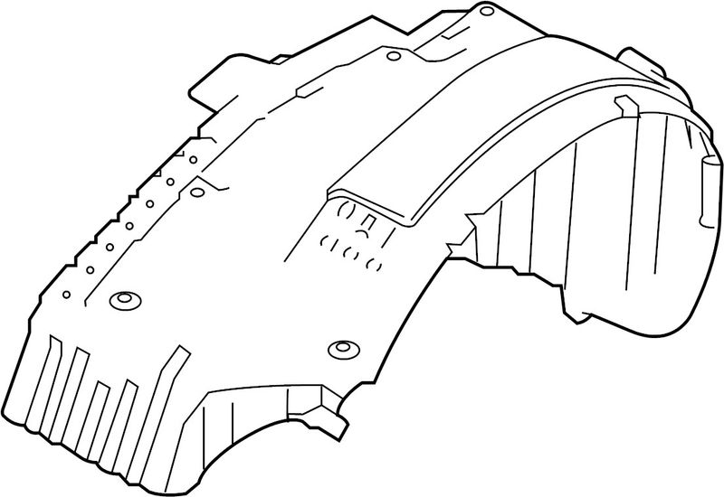 TechPro NI1248168 Fender Liner - Left
