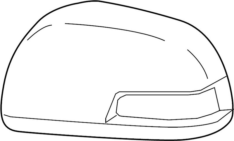 TechPro TO1326113 Door Mirror Cover - Left