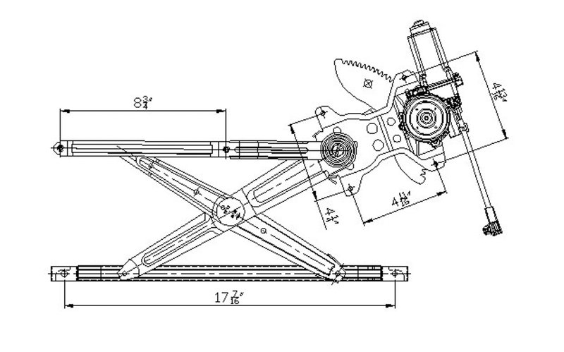 TechPro TO1350134 Window Regulator - Front Left