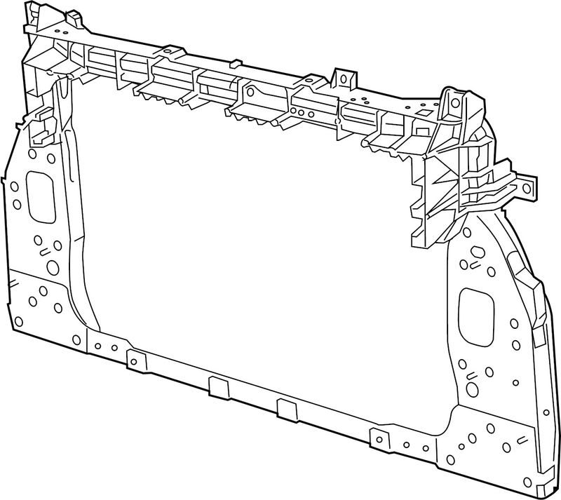 TechPro VW1225164 Radiator Support
