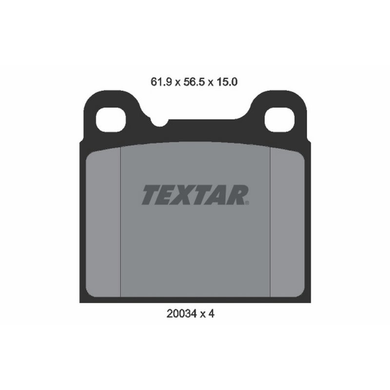 Textar 2003402 Disc Brake Pad Set - Front or Rear