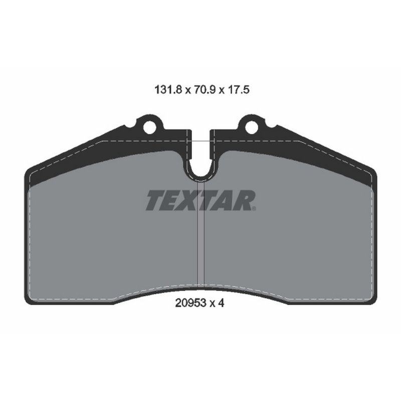 Textar 2095302 Disc Brake Pad Set - Front or Rear