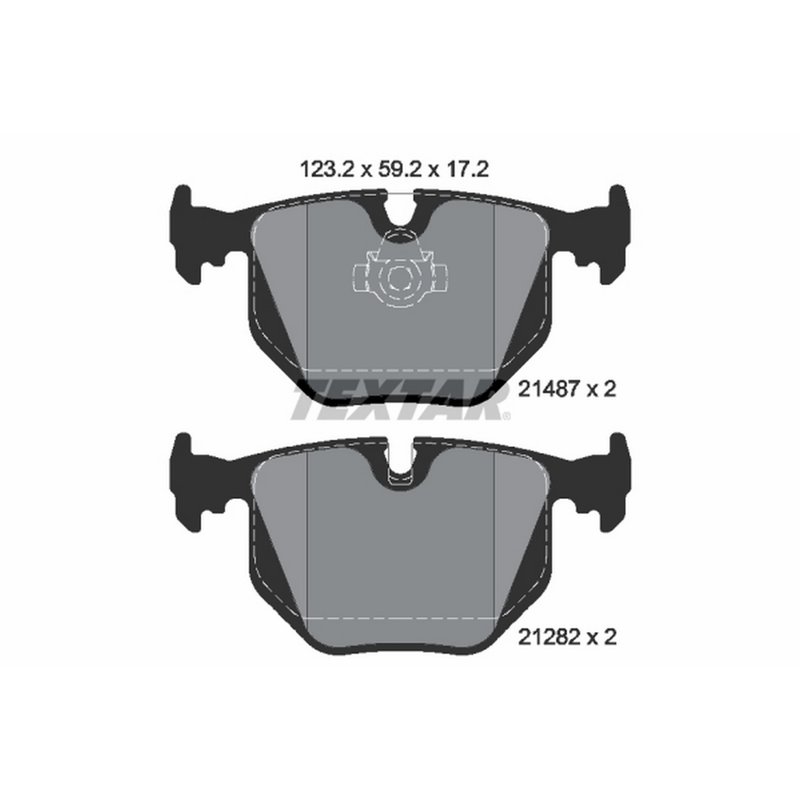 Textar 2148703 Disc Brake Pad Set - Rear