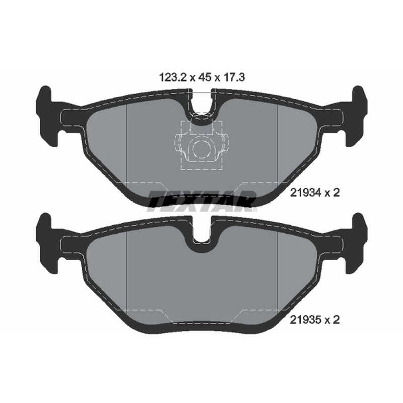 Textar 2193402 Disc Brake Pad Set - Rear