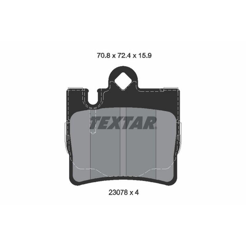 Textar 2307801 Disc Brake Pad Set - Rear