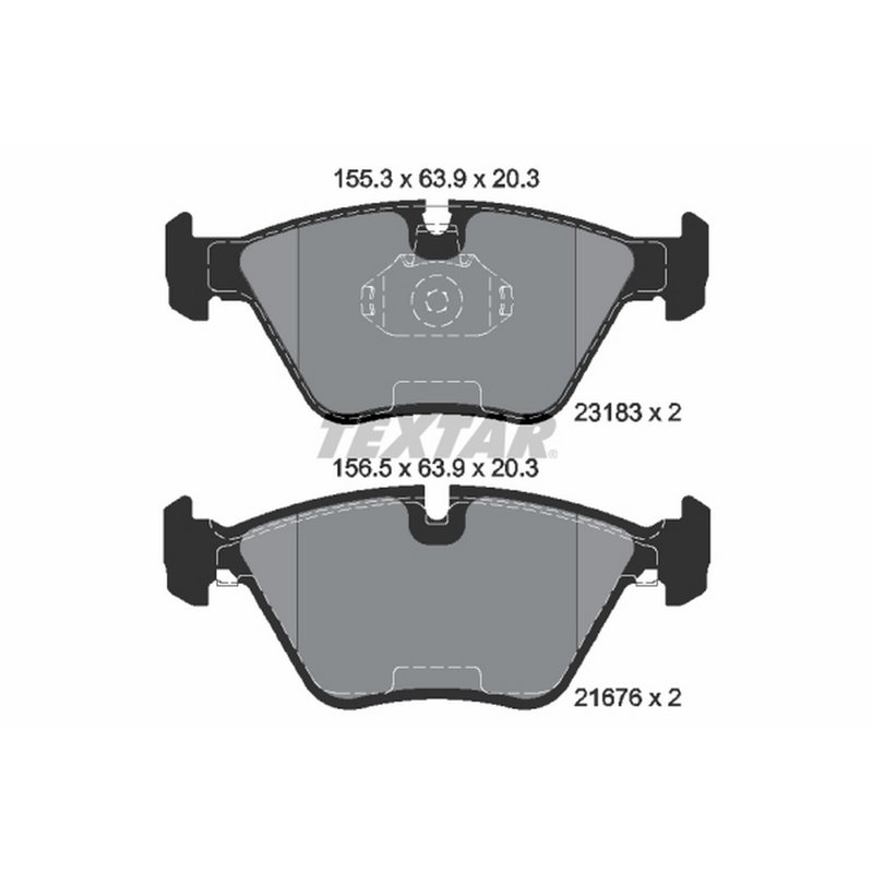 Textar 2318302 Disc Brake Pad Set - Front