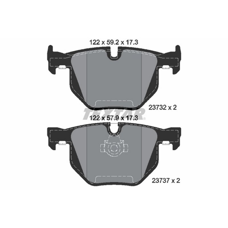 Textar 2373201 Disc Brake Pad Set - Rear