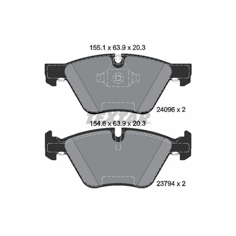 Textar 2409601 Disc Brake Pad Set - Front