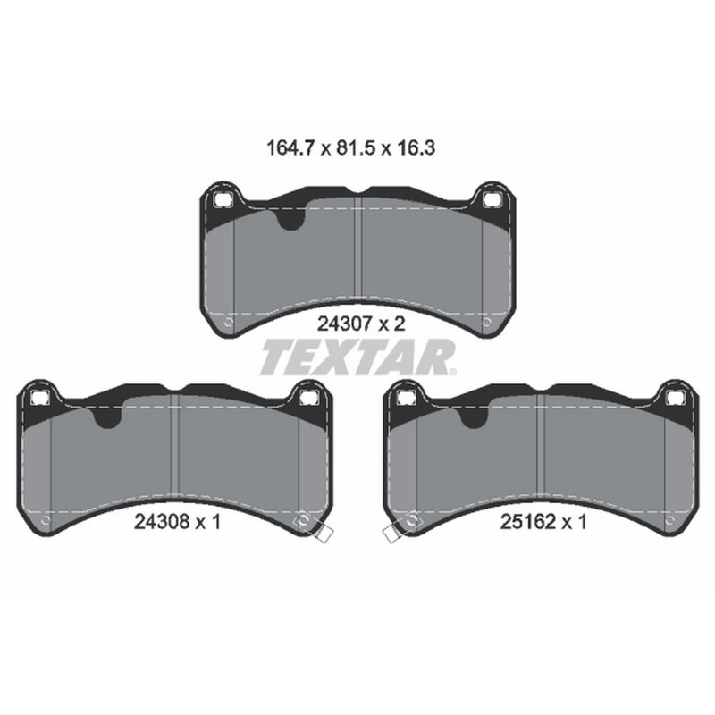 Textar 2430701 Disc Brake Pad Set - Front