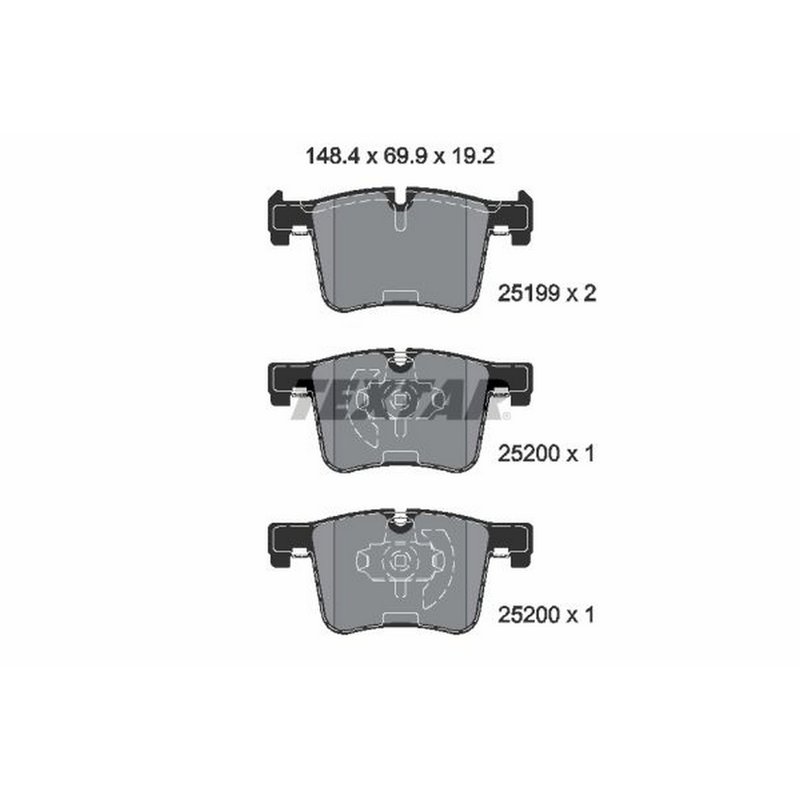Textar 2519901 Disc Brake Pad Set - Front