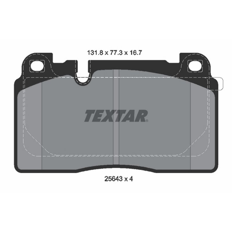 Textar 2564305 Disc Brake Pad Set - Front