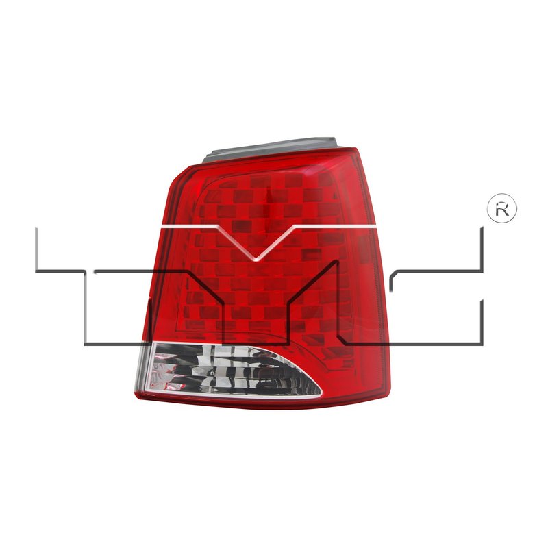 TYC 11-11705-00-9 Tail Light Assembly - Right Outer
