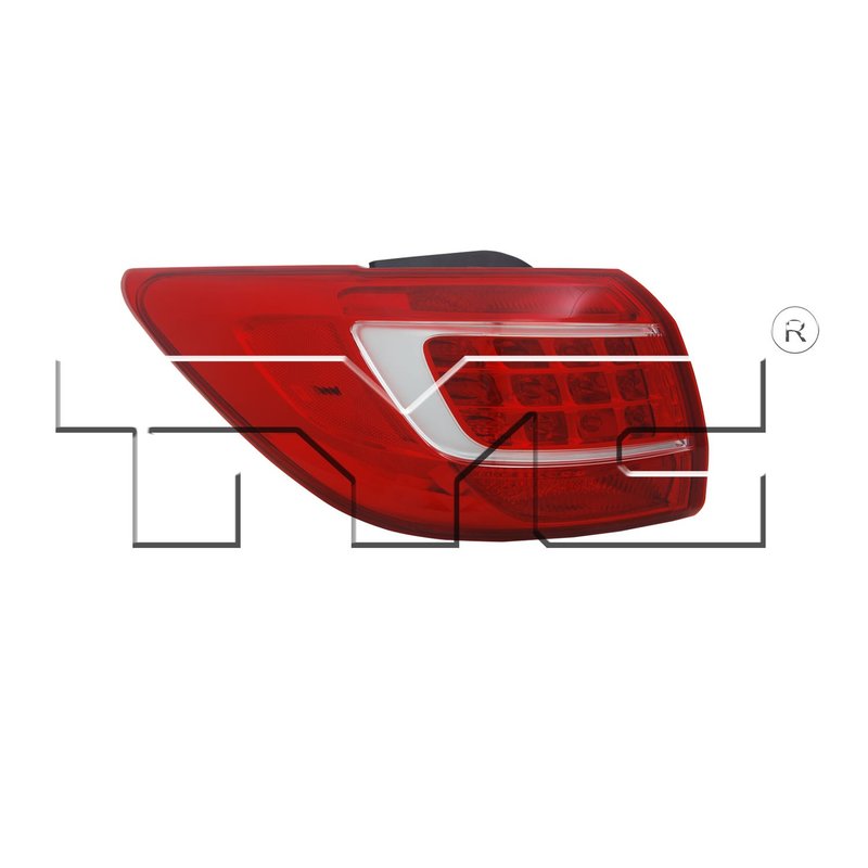 TYC 11-12020-00 Tail Light Assembly - Left Outer