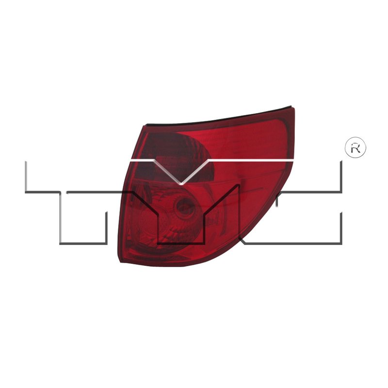 TYC 11-6205-00 Tail Light Assembly - Right Outer