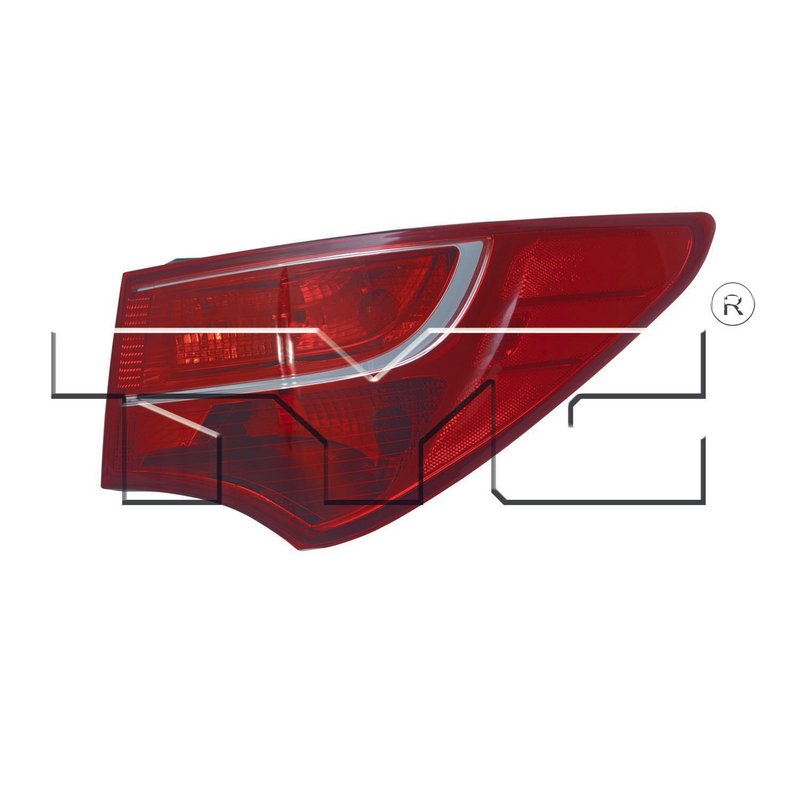 TYC 11-6537-00-9 Tail Light Assembly - Right Outer