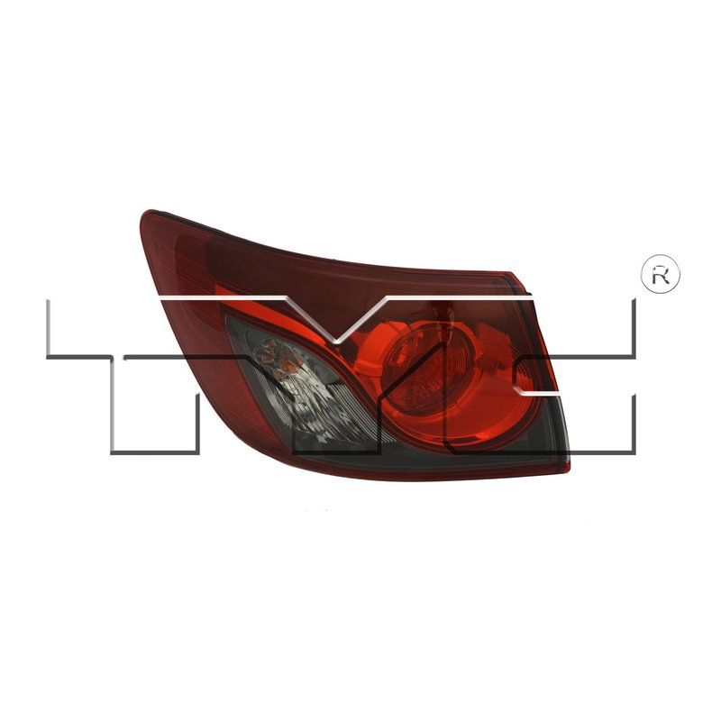 TYC 11-6576-00-9 Tail Light Assembly - Left Outer