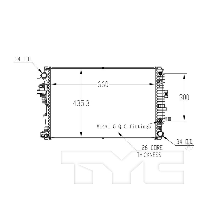 TYC 13574 Radiator