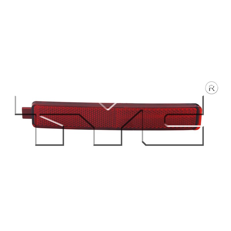 TYC 17-5299-00-9 Reflector Assembly - Rear Left or Rear Right