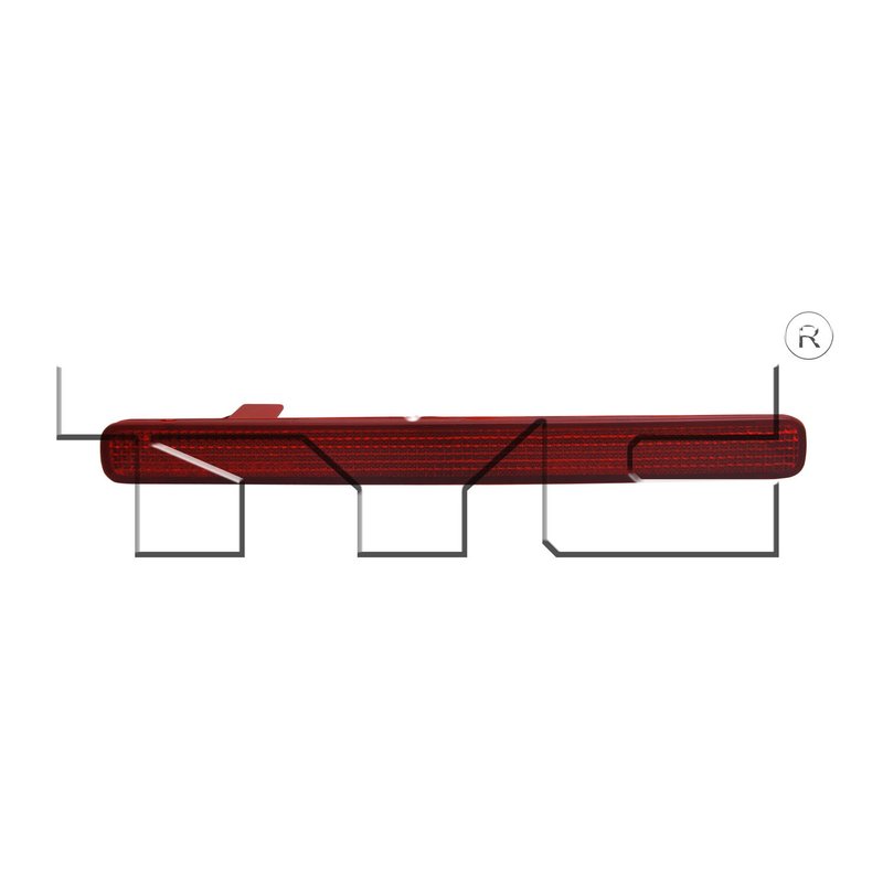 TYC 17-5325-00 Reflector Assembly - Rear Right