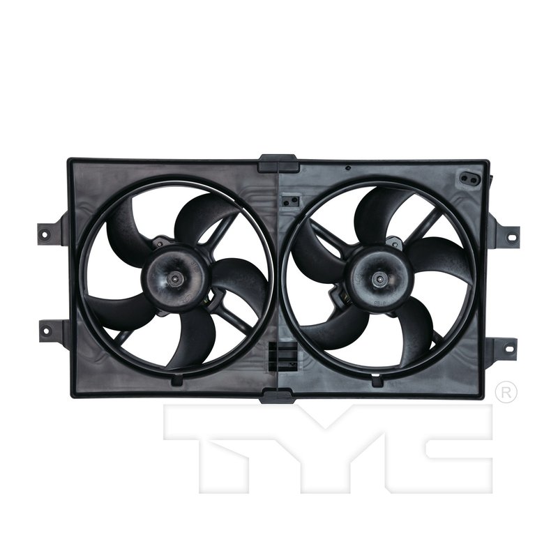 TYC 620190 Dual Radiator and Condenser Fan Assembly