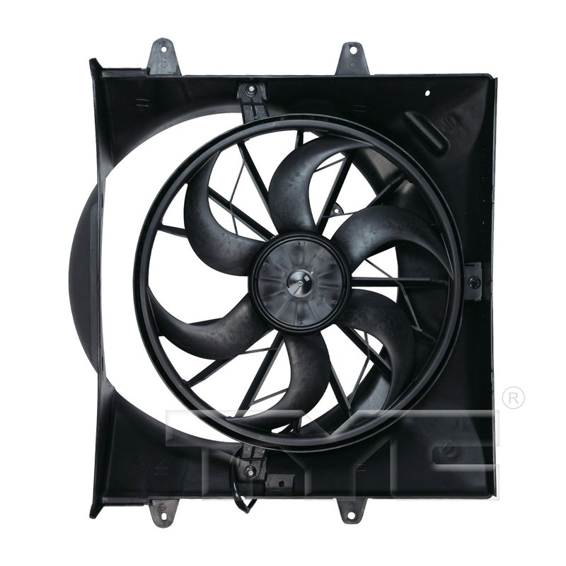 TYC 620200 Dual Radiator and Condenser Fan Assembly