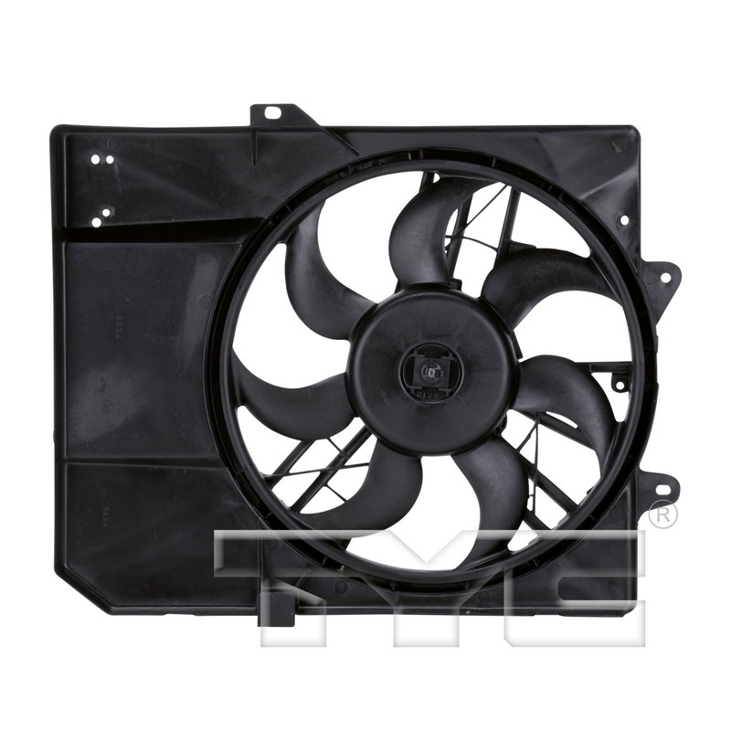 TYC 620240 Dual Radiator and Condenser Fan Assembly